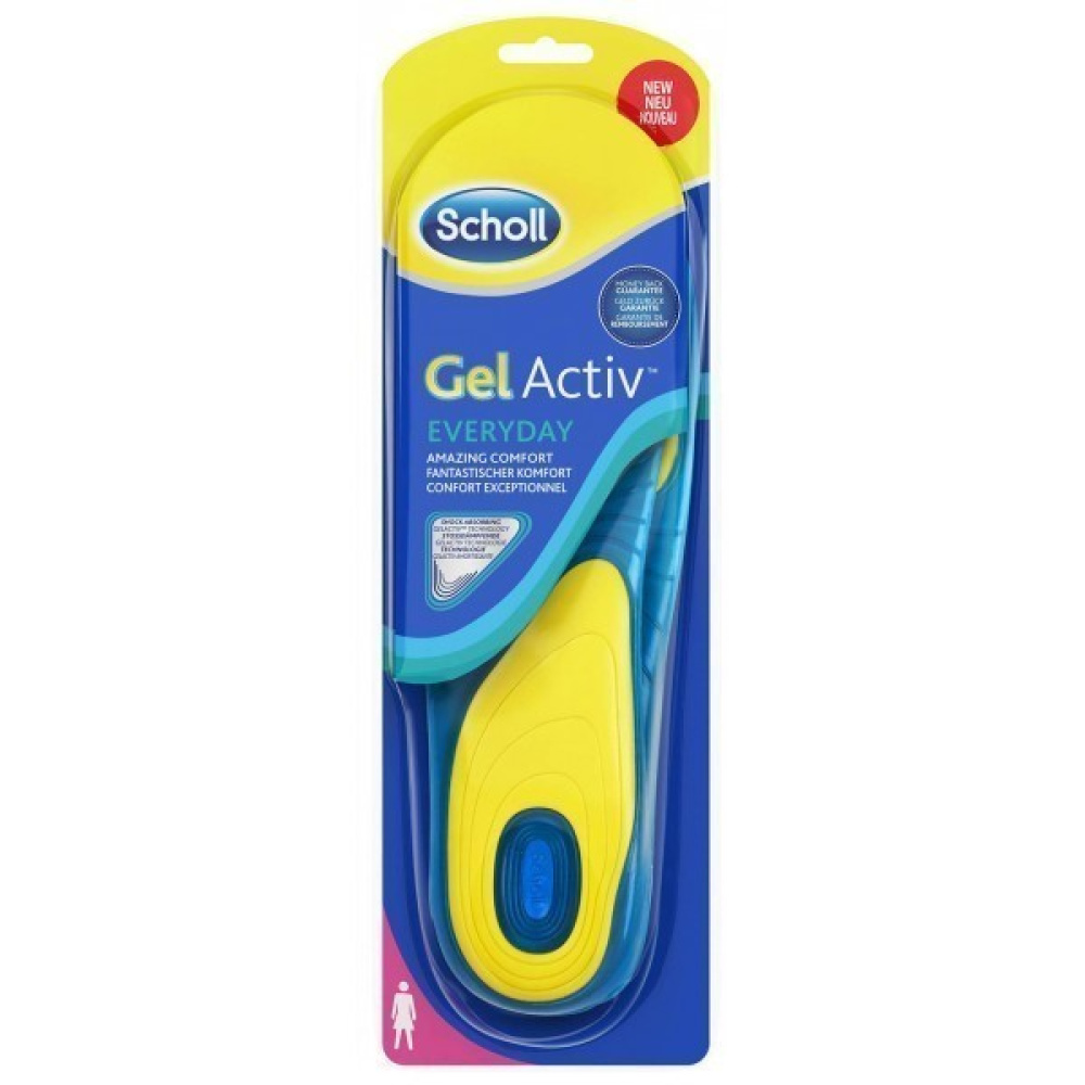 Scholl Γυναικείοι Πάτοι Gel Active Everyday One Size (35,5-40,5) 1ζεύγος
