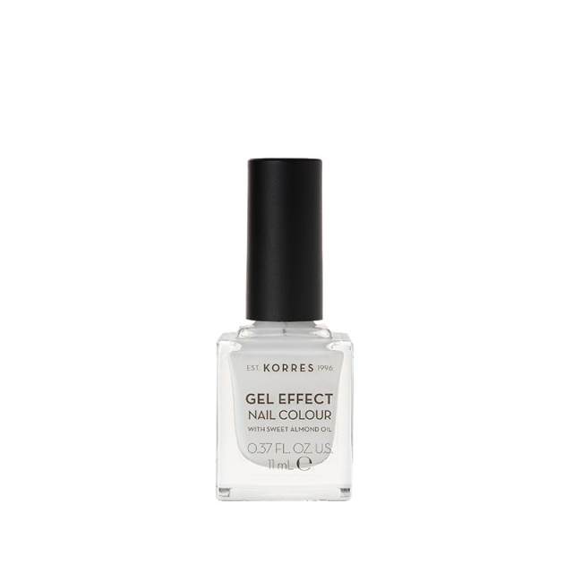 Korres Βερνίκι Νυχιών Gel Effect Nail Colour No.01 Blanc White 11ml