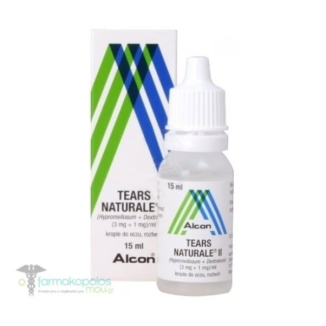 Alcon Tears Naturale II Οφθαλμικές Σταγόνες σε Διάλυμα, 15 ml