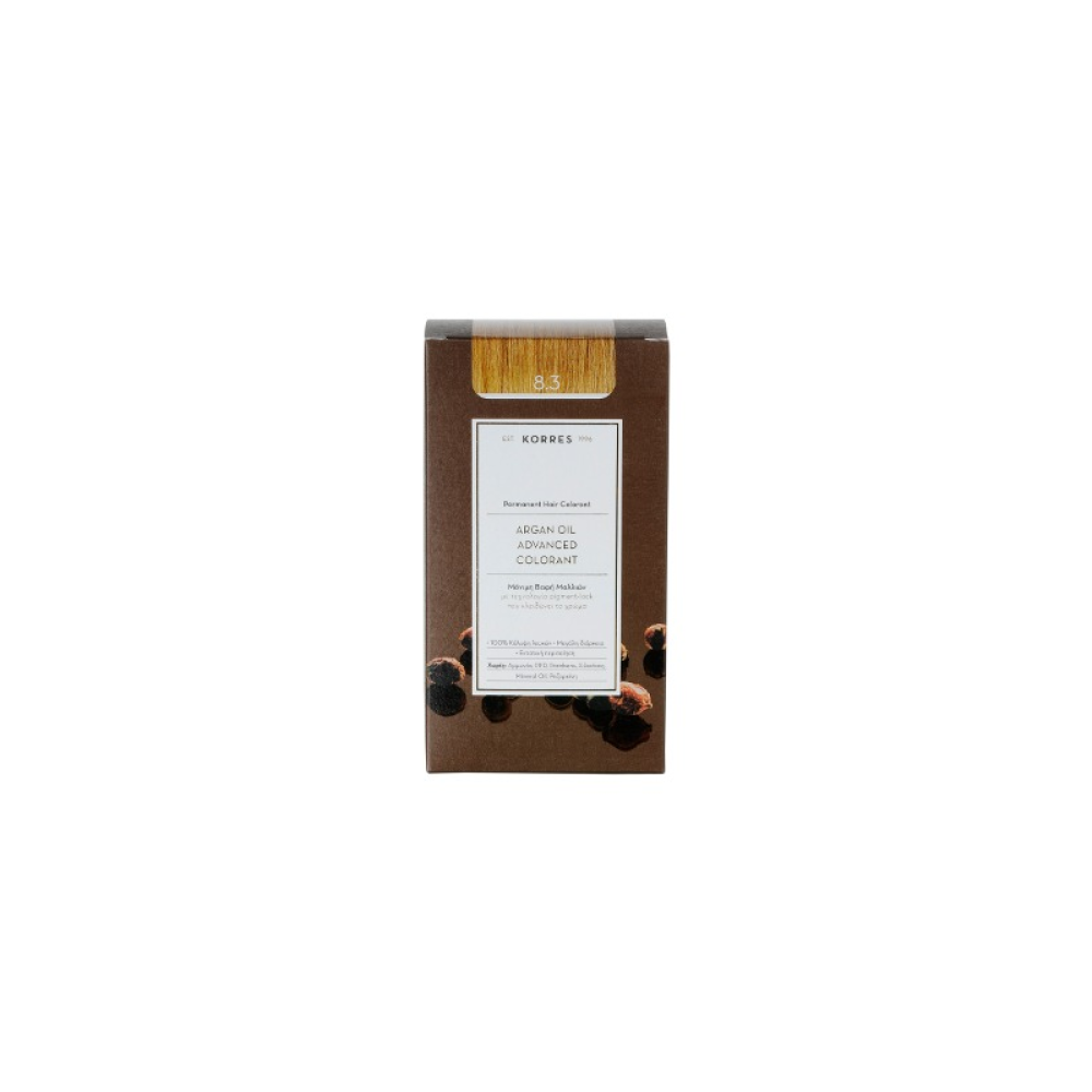 KORRES ARGAN OIL ADVANCED COLORANT 8.3 ΞΑΝΘΟ ΑΝΟΙΧΤΟ ΜΕΛΙ 50ML