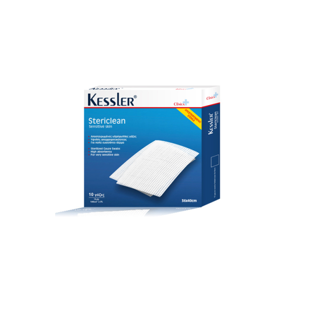 Kessler Primafix Αυτοκόλλητες Γάζες 10 x 20cm, 4 τμχ