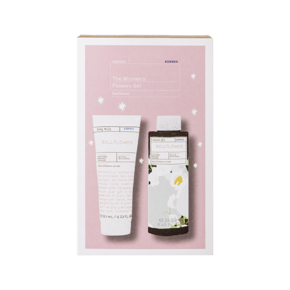 Korres Gift Set The Women’s Flowery Set Bellflower Body Milk 125ml & Showergel 250ml