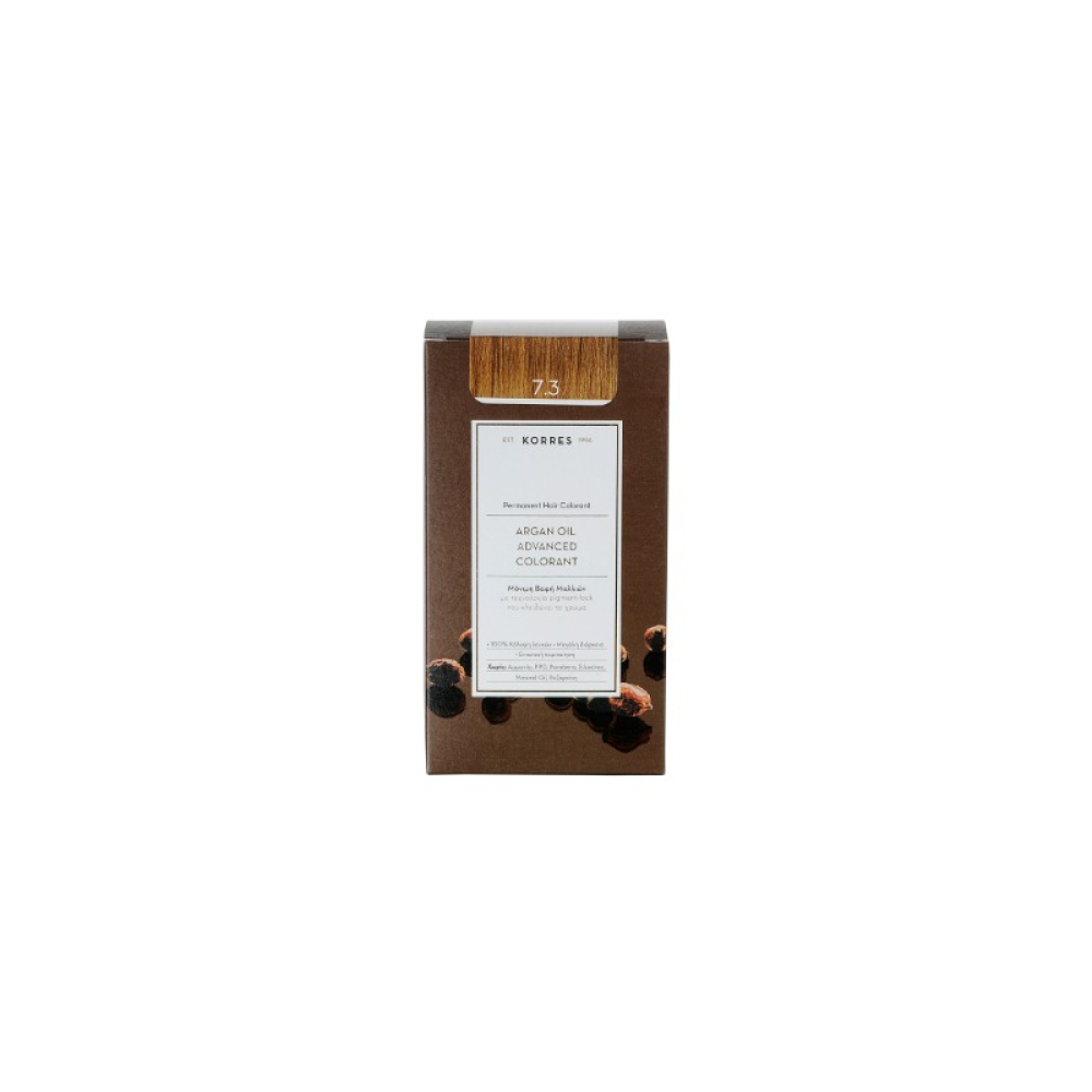 Korres Argan Oil Advanced Colorant 7.3 Ξανθό Μελί 50ml