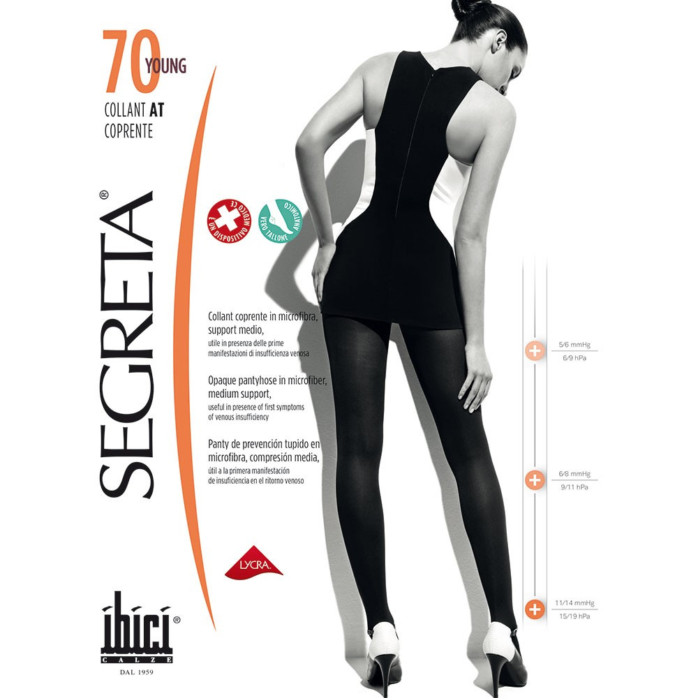 IBICI SEGRETA Καλσόν 70 YOUNG COPRΕΝΤΕ NERO [Μαύρο]