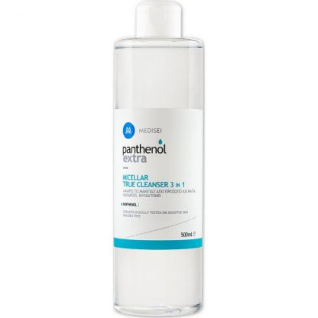Panthenol Extra Micellar True Cleanser 3 in 1 Καθαριστική Λοσιόν Προσώπου & Ματιών, 500ml