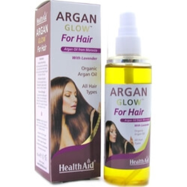 HEALTH AID ARGAN Glow for Hair Έλαιο Αργκάν με λεβάντα 125ml