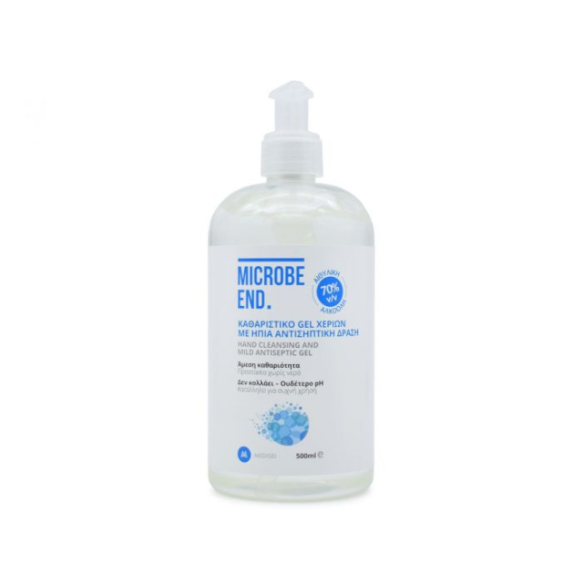 Medisei Microbe End Ήπιο Αντισηπτικό Gel Χεριών 500ml