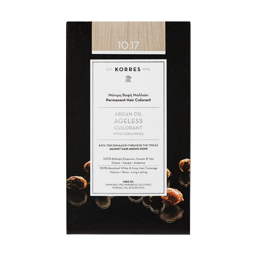 Korres Argan Oil Ageless Colorant 10.17 Ξανθό Πλατίνας Μπέζ 50ml