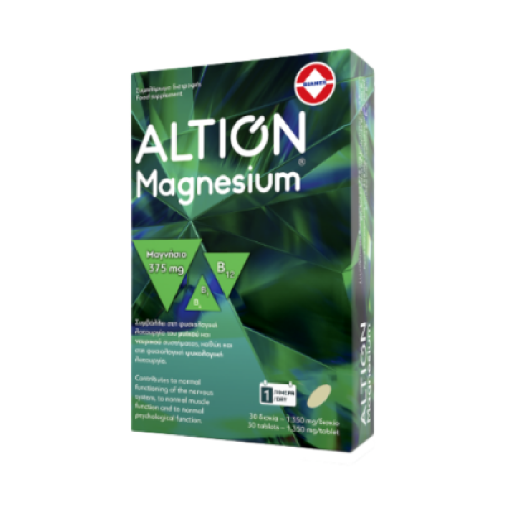Altion Magnesium Συμπλήρωμα Διατροφής με Μαγνήσιο 375mg, 30tabs