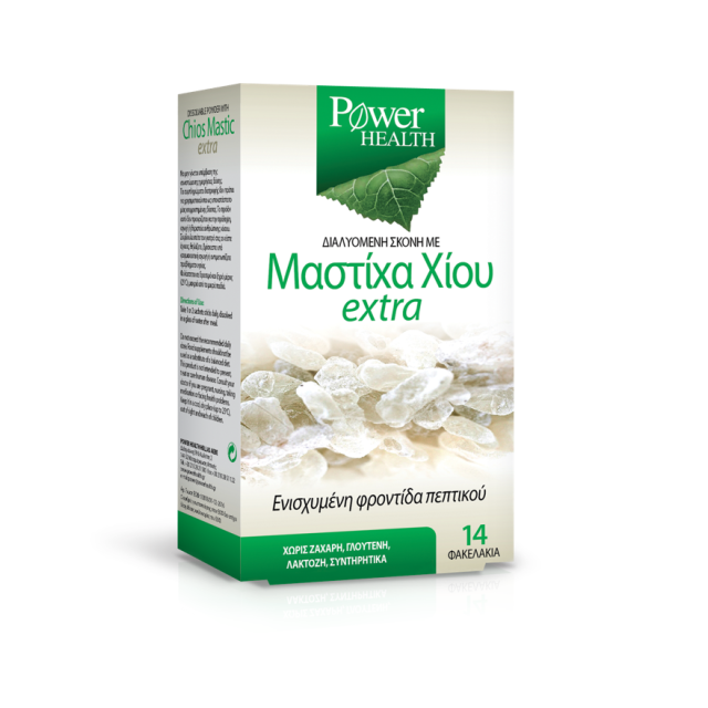 Power Health Μαστίχα Χίου Extra Αναβράζον Συμπλήρωμα για Έντονες Στομαχικές Διαταραχές, 14 φακελάκια