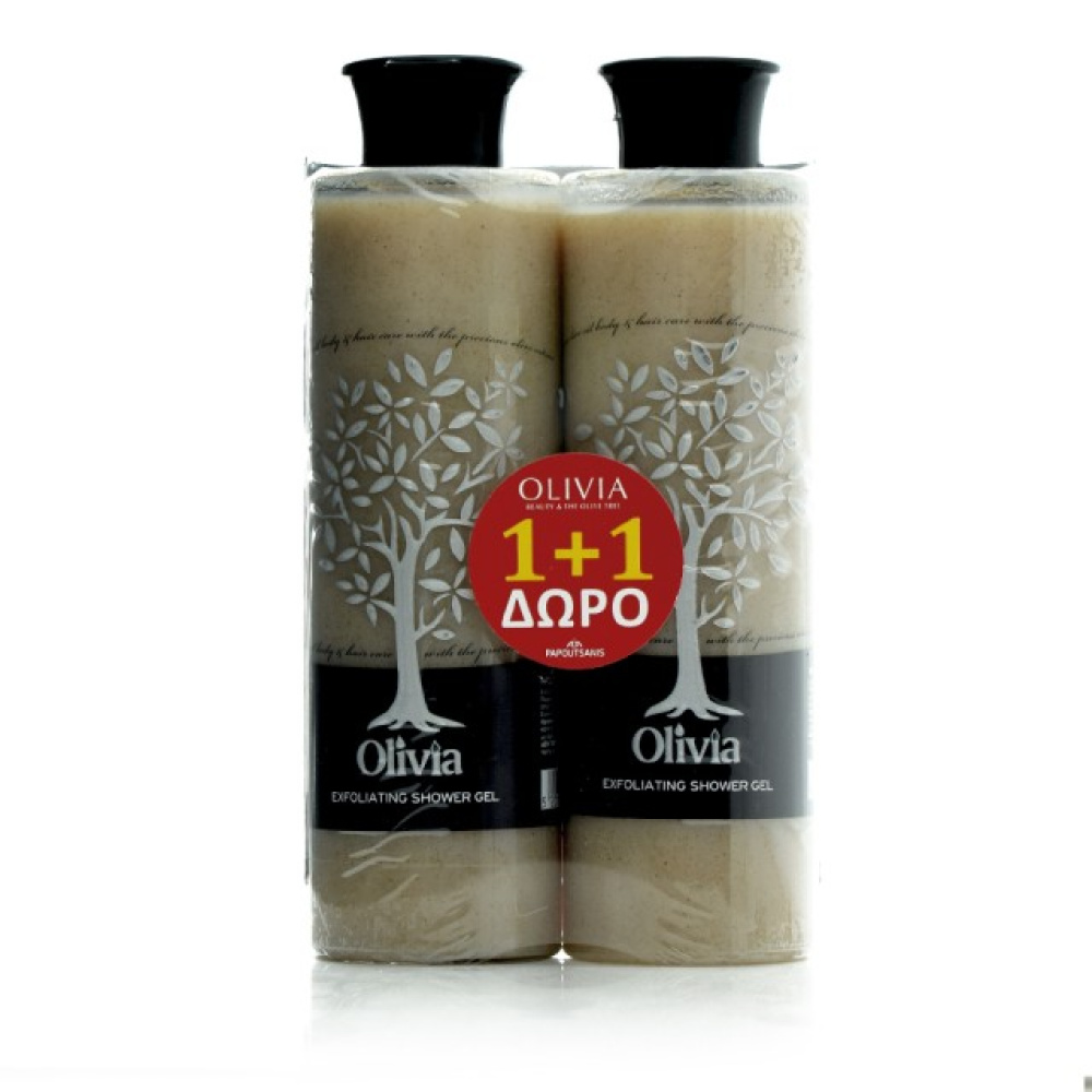 Olivia GIFT SET Exfoliating Shower Gel, Απολεπιστικό Αφρόλουτρο 2 X 300ml