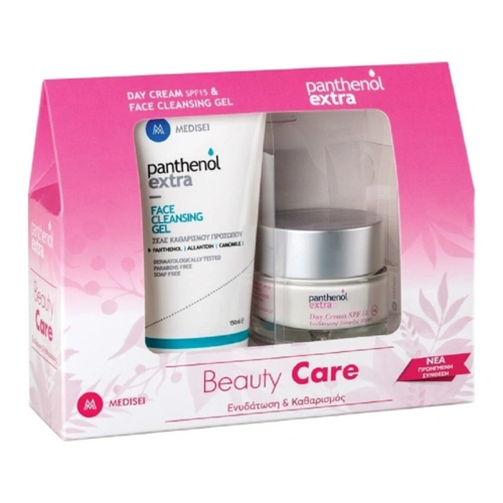 Panthenol Extra Promo Pack Day Cream Spf15, 50ml & Face Cleansing Gel Τζελ Καθαρισμού Προσώπου, 150ml