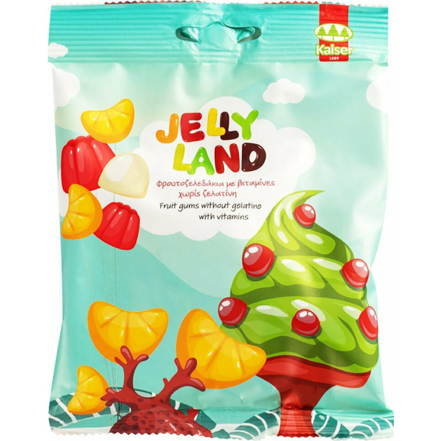Kaiser Jelly Land Φρουτοζελεδάκια με 10 Βιταμίνες, 100gr