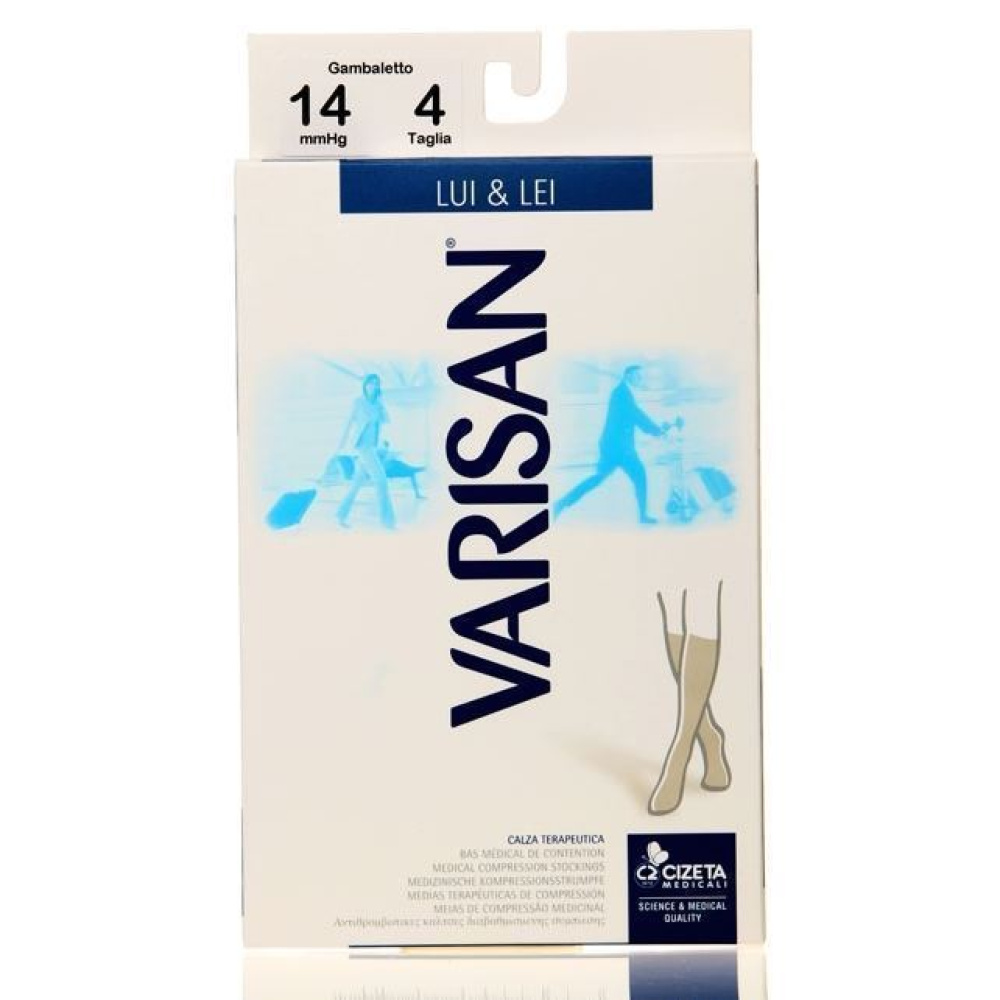Varisan Lui & Lei Blu Κάλτσες Διαβαθμισμένης Συμπίεσης Κάτω Γόνατος 14 mmHg 561 Μπλε.