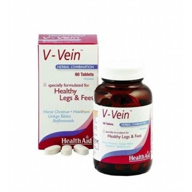 Health Aid, V-Vein, Ξεκούραστα & Υγιή Πόδια,60 tabs