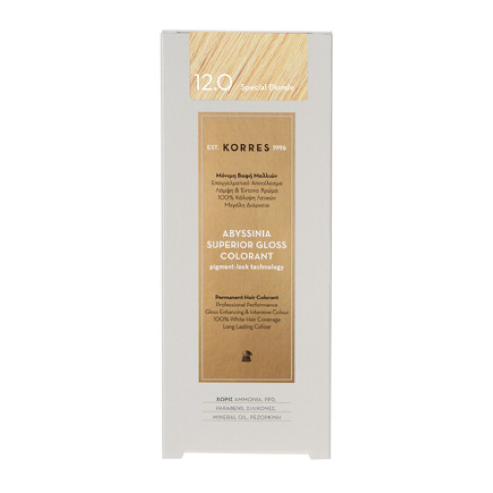 Korres Abyssinia Colorant 12.0 2014  χρώμα. Σαντρέ. Βαφή 50 ml