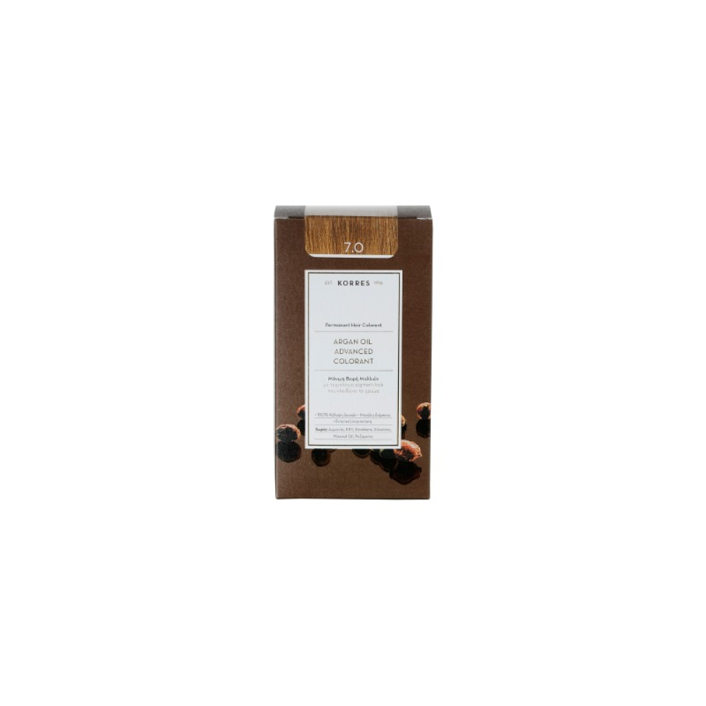 Korres Βαφή ARGAN OIL Advanced Colorant 7.0 Ξανθό  50ml