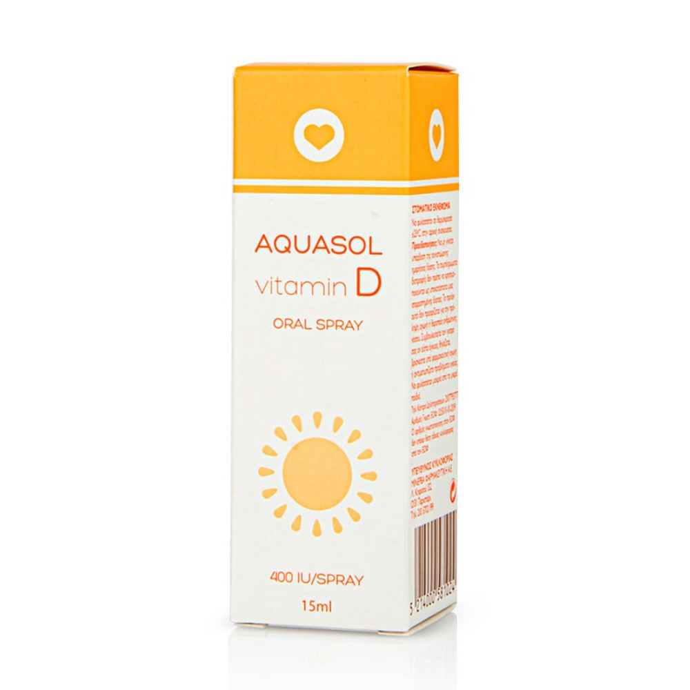 Olvos Science Aquasol Vitamin D Oral Spray 400 iu Συμπλήρωμα διατροφής με Βιταμίνη D, 15ml