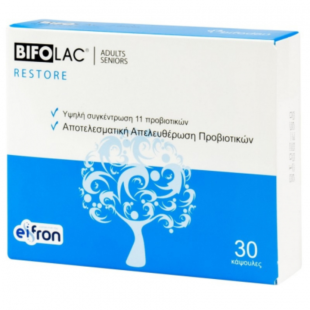 BIFOLAC Restore Probiotics, 30 caps