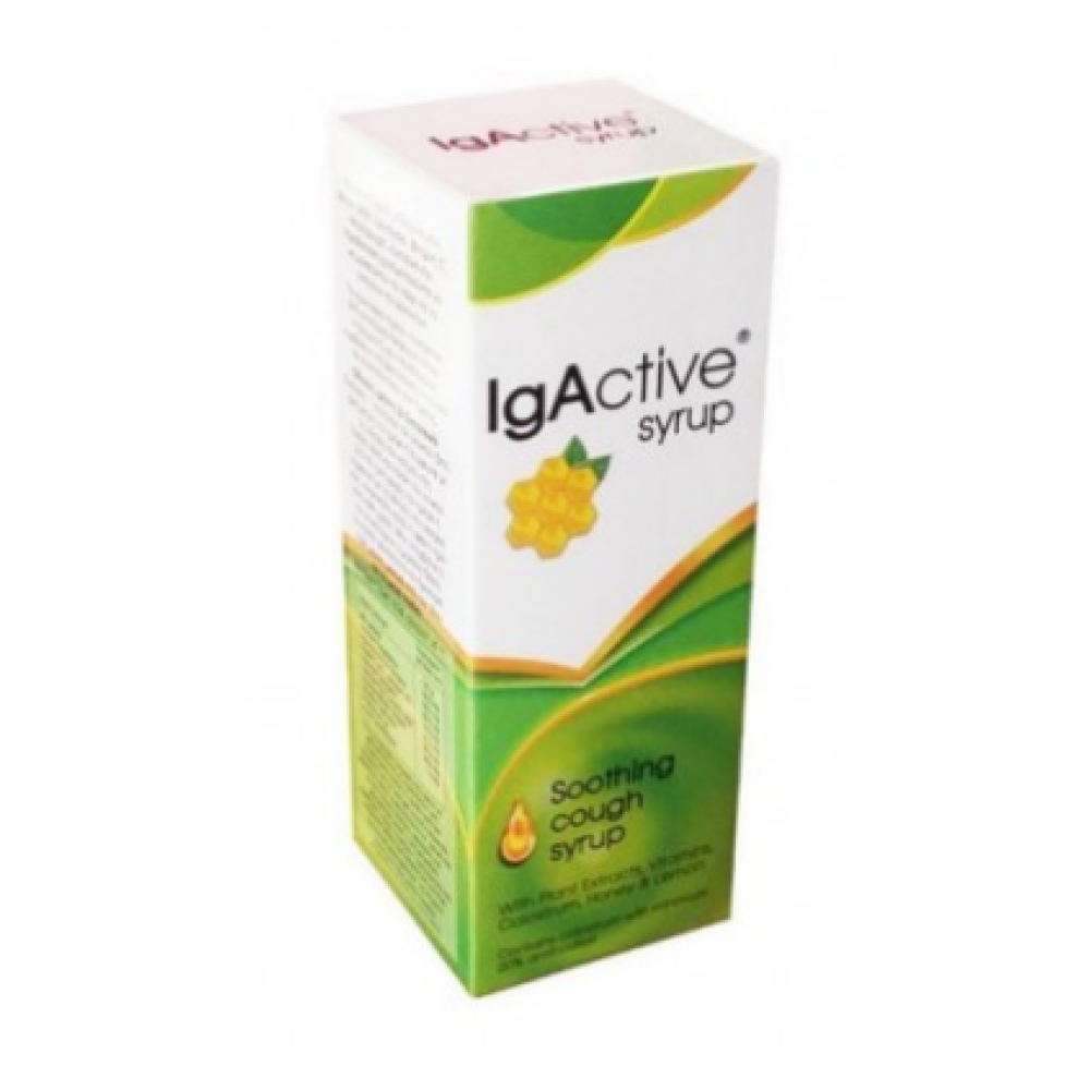IgActive Syrup Μαλακτικό Σιρόπι για το Λαιμό & τον Ξηρό Βήχα, 150ml