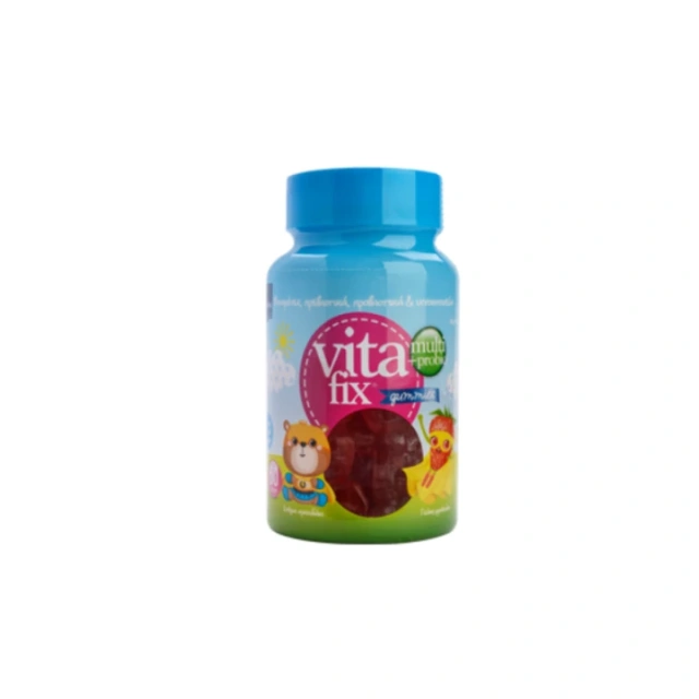 INTERMED Vitafix Multi & Probio Gummies Φράουλα 60Τμχ