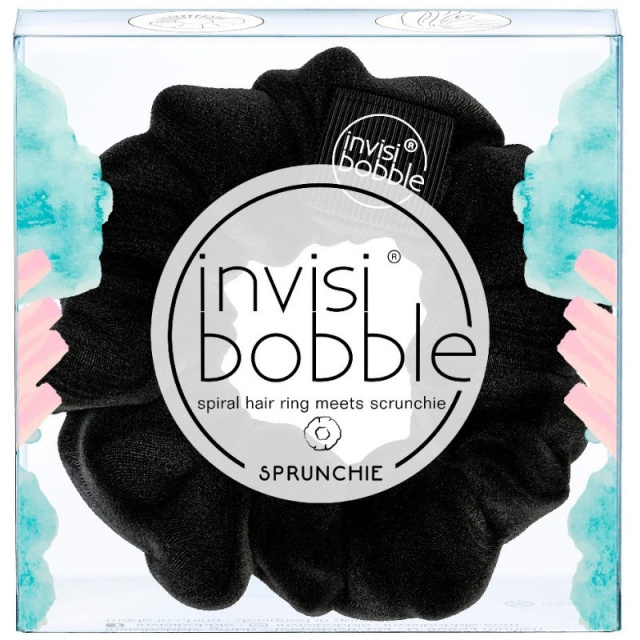 Invisibobble Sprunchie Spiral Hair Ring True Black 1τμχ ( μαύρο)