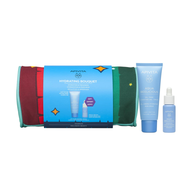 Apivita Promo Hydrating Bouquet Aqua Beelicious Gel Creme Light Texture 40ml & Aqua Beelicious Booster 10ml