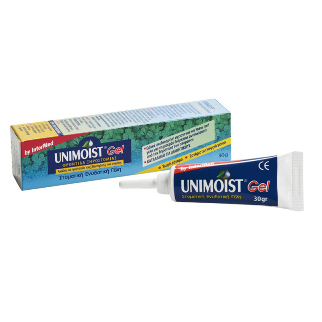 Intermed Unimoist Gel Καθημερινή ανακούφιση της ξηροστομίας, 30gr