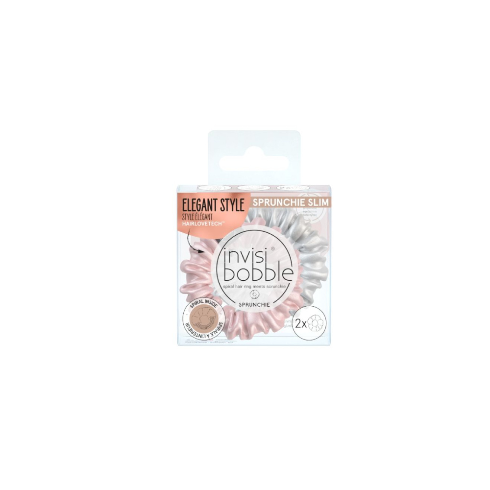 Invisibobble Sprunchie Slim Bella Chrome (2τμχ)