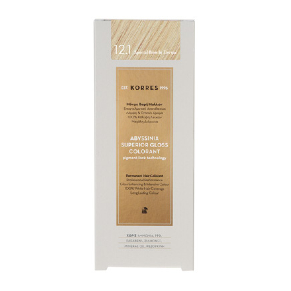 KORRES Abyssinia Superior Gloss Colorant 12.1 Special Blonde Σαντρέ 50ml