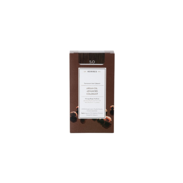 KORRES ARGAN OIL ADVANCED COLORANT 5.0 ΚΑΣΤΑΝΟ ΑΝΟΙΧΤΟ ΦΥΣΙΚΟ 50ML