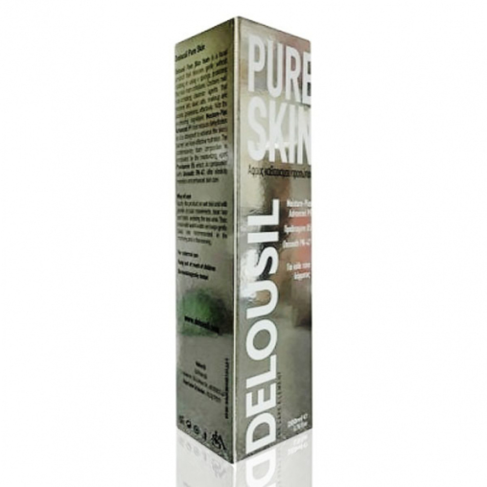 Delousil Pure Skin Face Cleansing Foam, Αφρός Καθαρισμού Προσώπου, 200ml