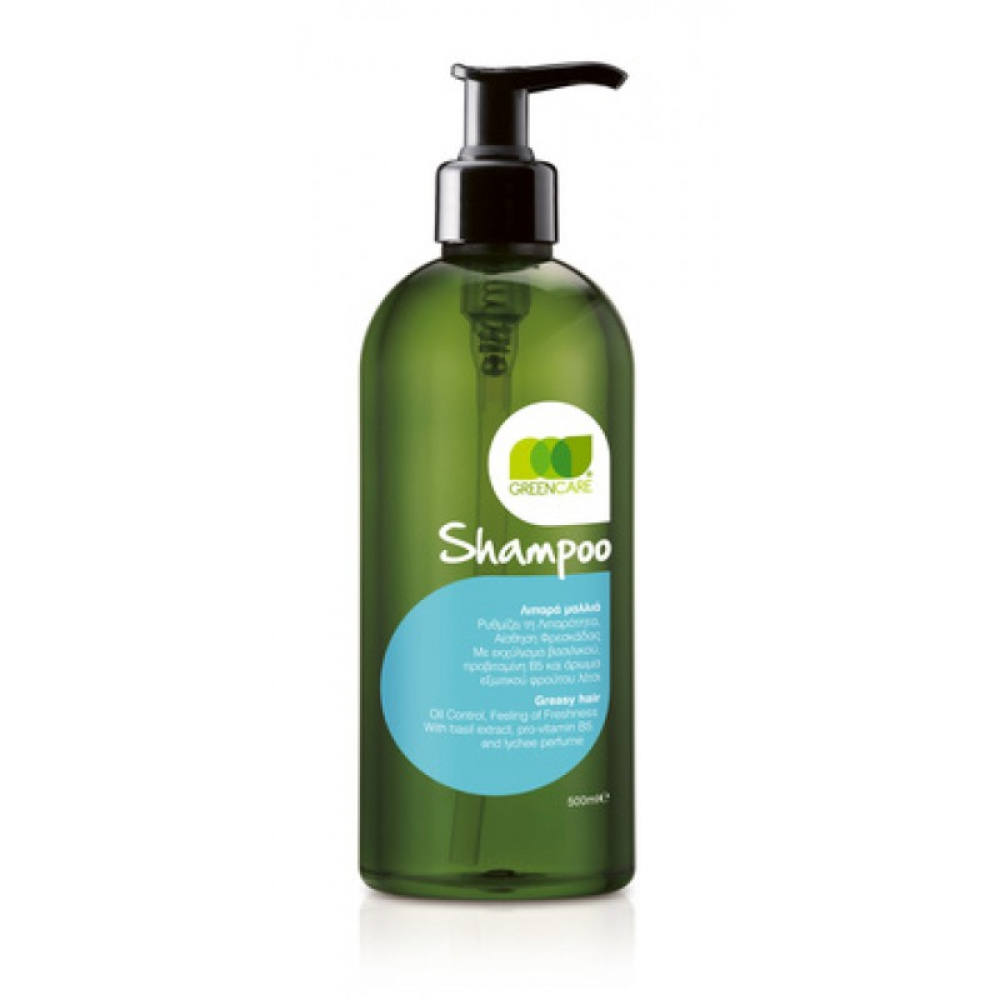 Green Care Shampoo Λιπαρά Μαλλιά 500ml