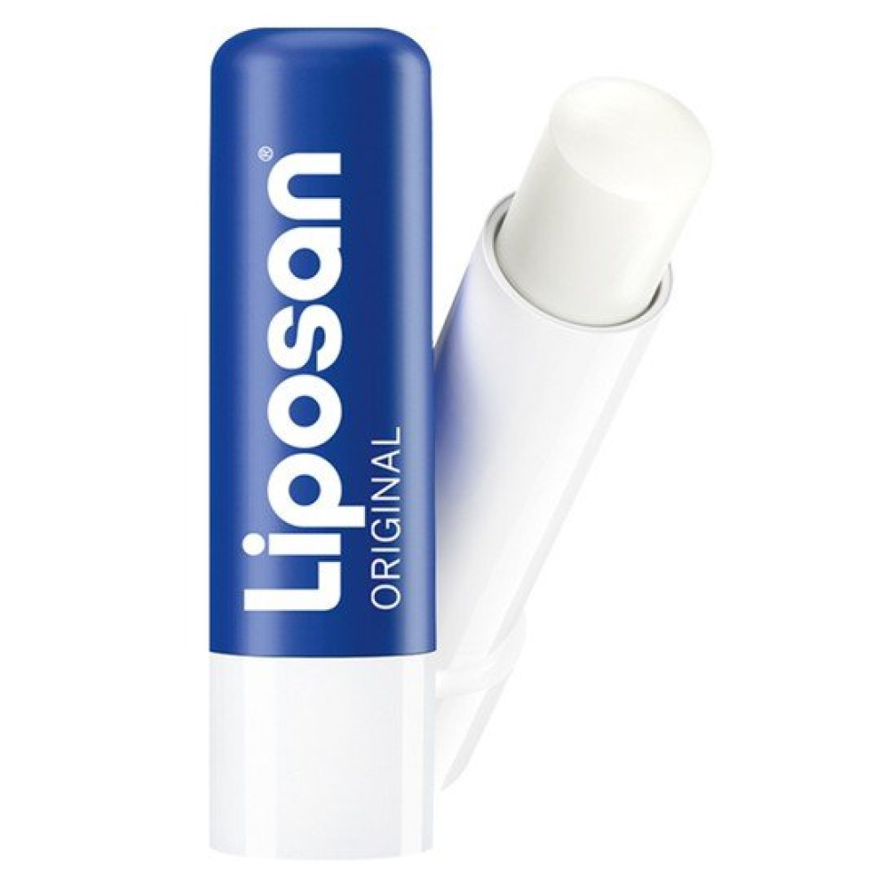 Liposan Original Προσφέρει στα Χείλη Αόρατη Προστασία χωρίς Χρώμα, Κάνοντας τα Απαλά, 4.8gr