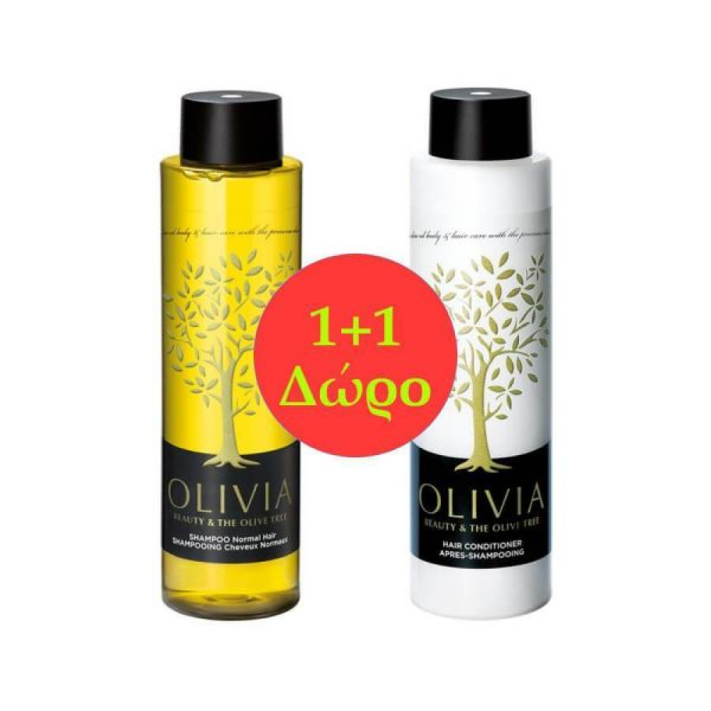 Olivia PROMO Normal Hair Shampoo Για Κανονικά Μαλλιά 300ml - Conditioner Normal Hair 300ml