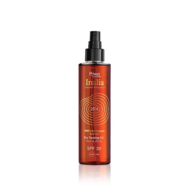 Power Of Nature Inalia Dry Tanning Oil Ξηρό Λάδι Μαυρίσματος για Πρόσωπο & Σώμα SPF 30, 200ml, 1 τεμάχιο