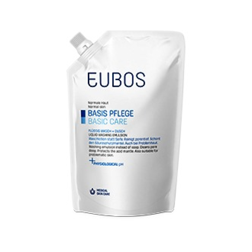Eubos Liquid Blue Refill - Υγρό Καθαρισμού Προσώπου και Σώματος - Χωρίς άρωμα 400ml
