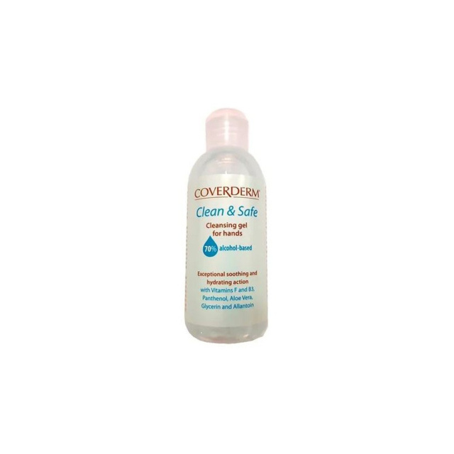 COVERDERM Clean & Safe, Αντισηπτικό Gel Χεριών με Aloe Vera - 100ml