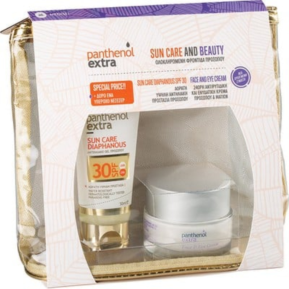 Panthenol Extra Promo Sun Care Diaphanous Face Gel SPF30 50ml & Face and Eye Cream 50ml