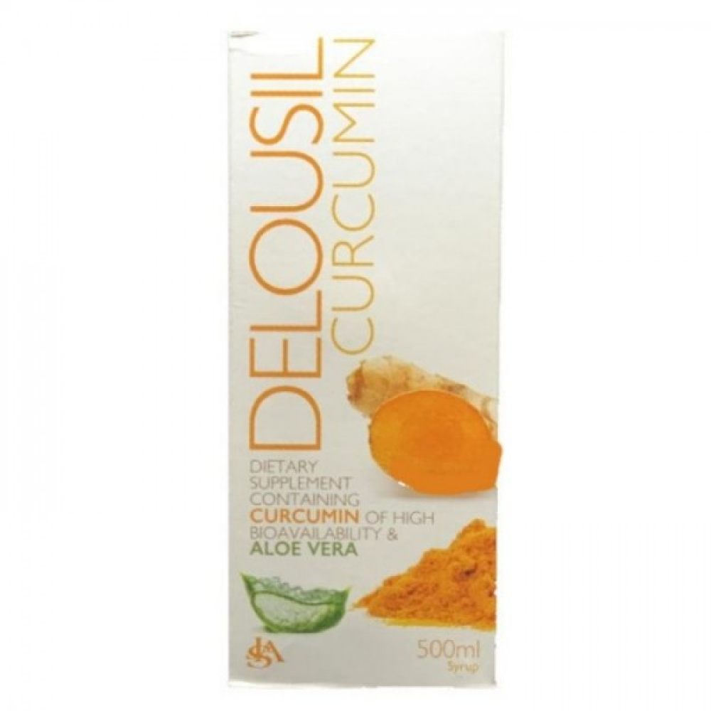 SJA Pharm Delousil Curcumin Συμπλήρωμα Διατροφής με Κουρκουμίνη & Αλόη, 500ml