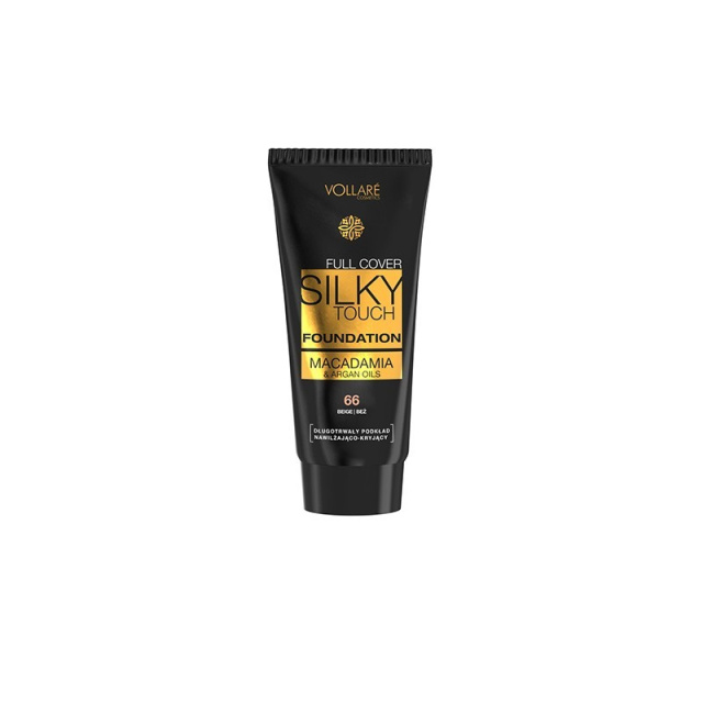 Vollare Cosmetics Silky Touch Foundation Macademia No66 BEIGE Μεικ Απ 30ml