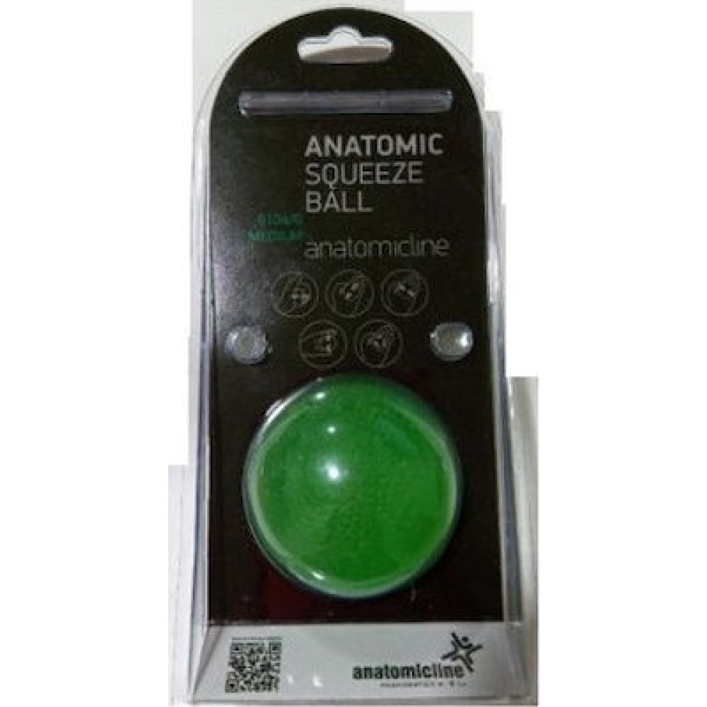 Anatomicline Μπαλάκι Εξάσκησης Χειρός Πράσινο Anatomic Squeeze Ball 6104/ Medium