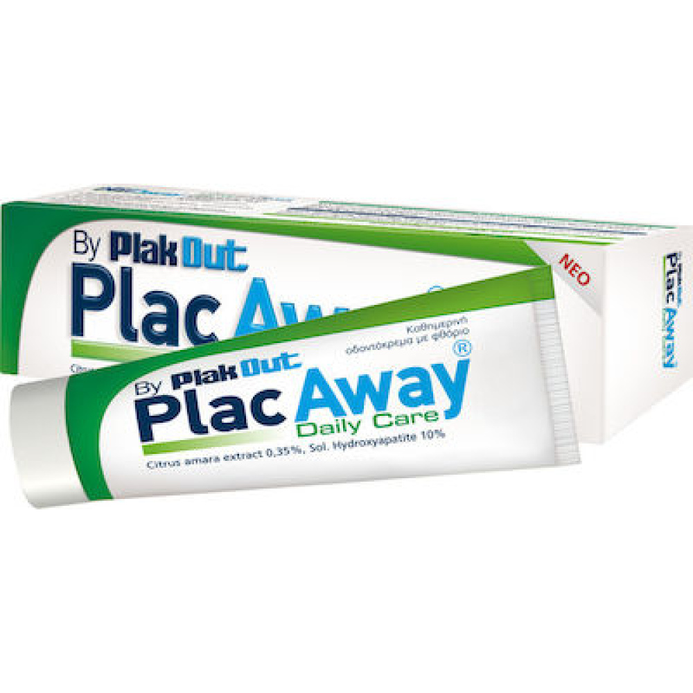 Plac Away Daily Οδοντόκρεμα για την Πρόληψη της Τερηδόνας, της Ουλίτιδας & της Περιοδοντίτιδας, 75ml
