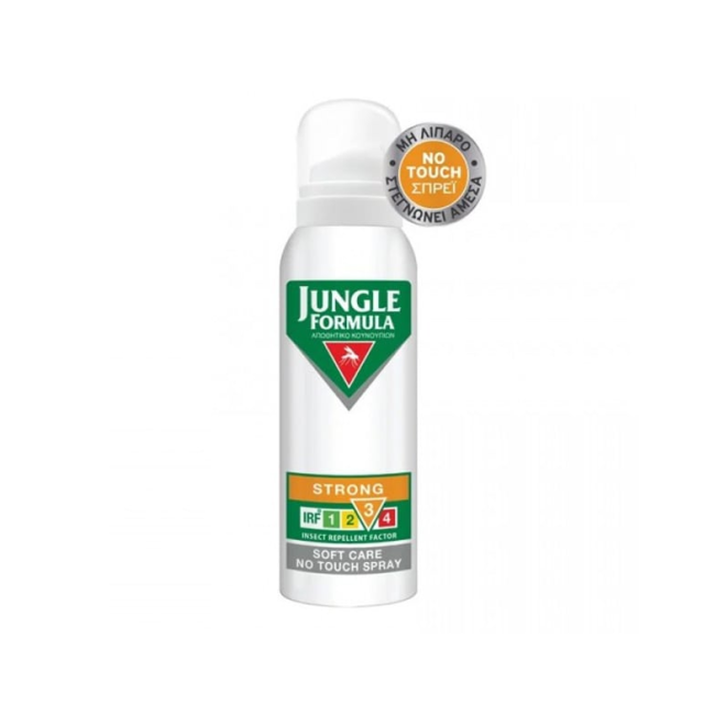 Jungle Formula Strong Soft Care No Touch Αντικουνουπικό Σπρέι 125ml