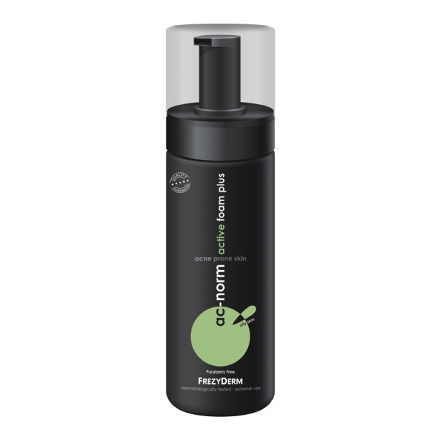 Frezyderm AC Norm Active Foam Plus Αφρός Καθαρισμού Προσώπου για το Λιπαρό Δέρμα με Τάση Ακμής, 150ml