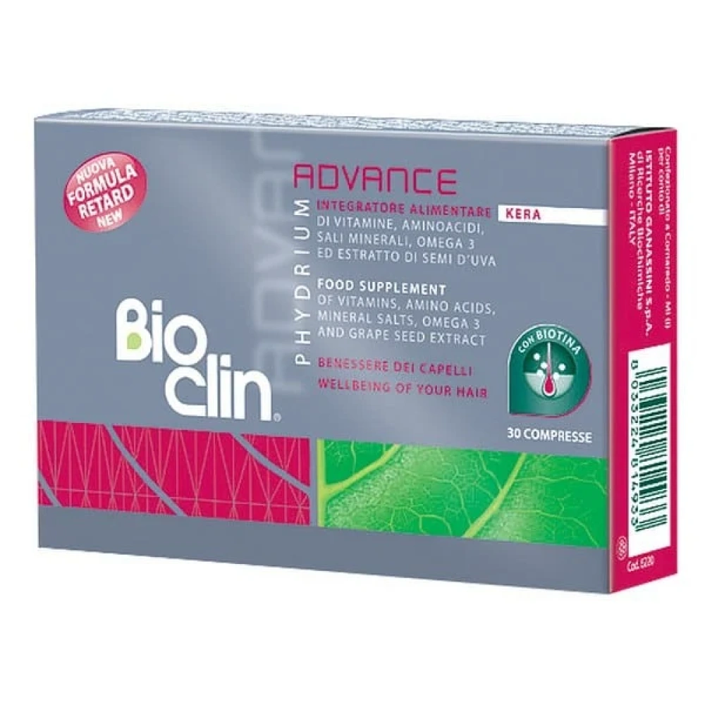 Bioclin Phydrium Adnance Kera Συμπλήρωμα Διατροφής για την ενδυνάμωση μαλλιών & νυχιών, 30tabs