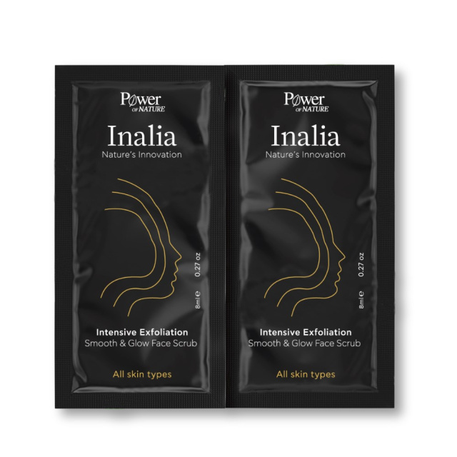 Power Health Inalia Intensive Exfoliation Smooth & Glow Face Scrub 2x8ml (Κρέμα Απολέπισης Προσώπου)