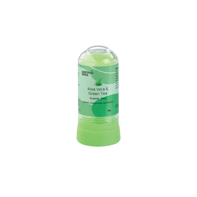 Panthenol Extra Aloe Vera & Green Tea Crystal Deo Αποσμητικό Roll-On με Αλόη & Πράσινο Τσάι, 80gr