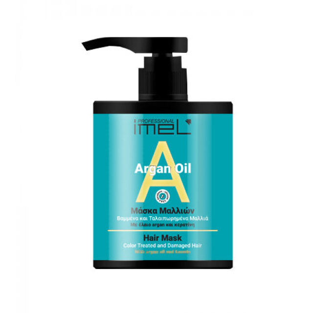 IMEL Μάσκα Μαλλιών Imel Argan Oil & Κερατίνη 500ml