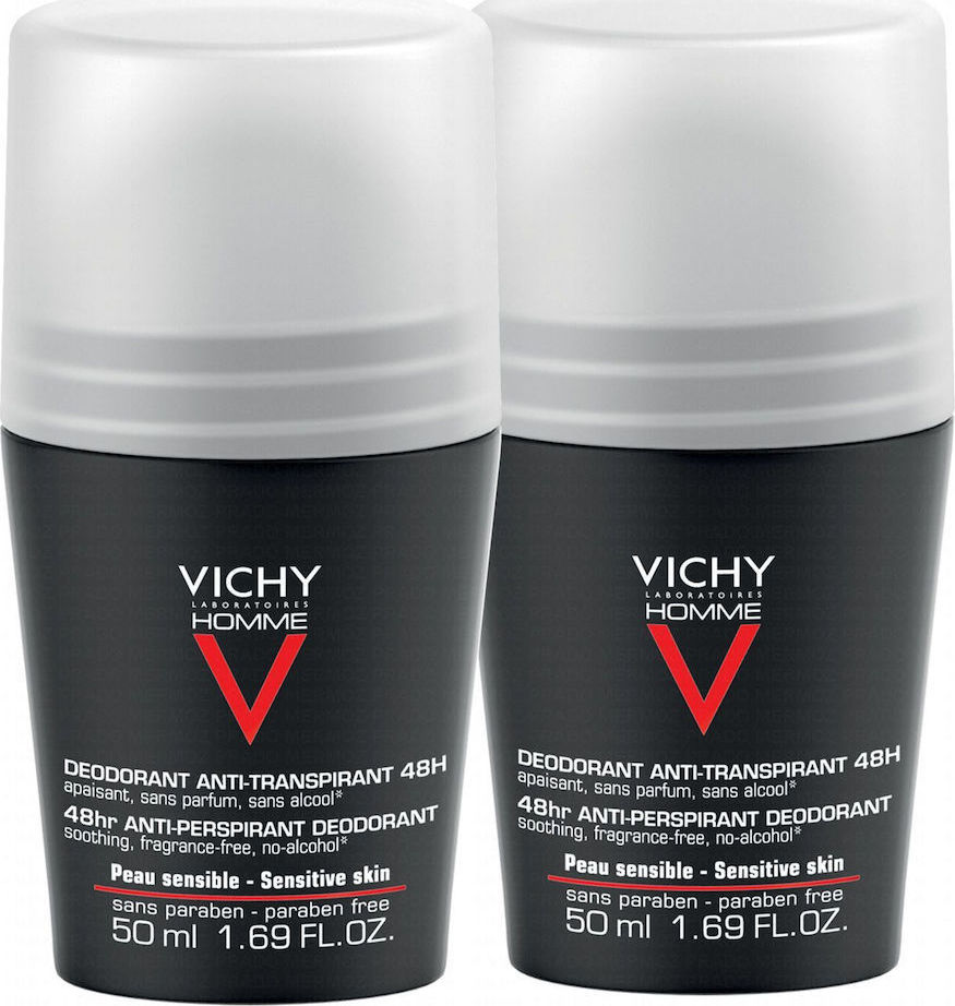VICHY PROMO DUO DEO ROLL ON HOMME SENSIBLE 48h 2x50ml VICHY PROMO DUO DEO ROLL ON HOMME SENSIBLE 48h 2x50ml